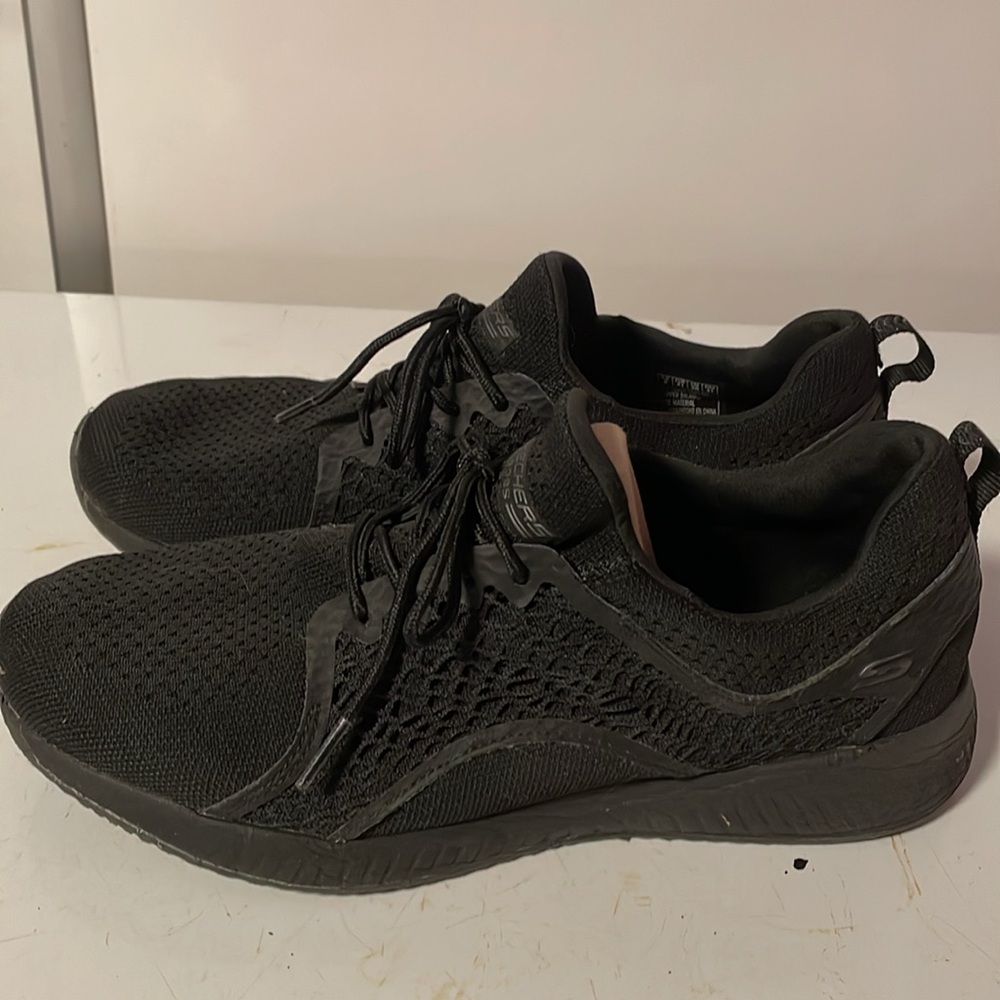 Lightweight Running/Tennis Shoes Non Slip Gym Workout Shoes Black/Grey - Picture 3 of 8